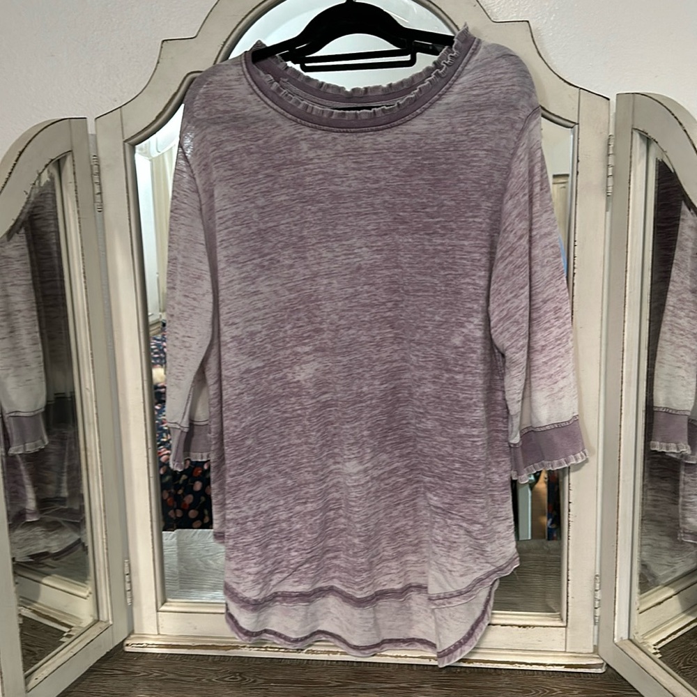 Purple 3/4 sleeve shirt